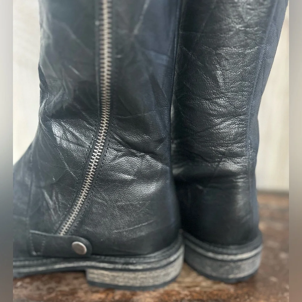 ♠️Free‎ People Black Braxton Tall Boots-NWOT- DEADSTOCK♠️
